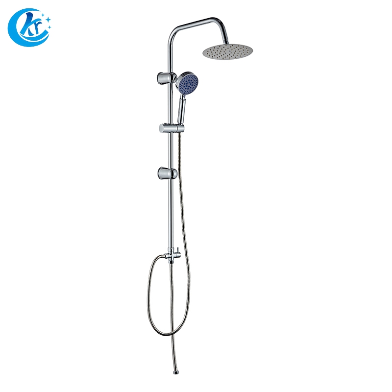Shower set with flat round nozzle (1)