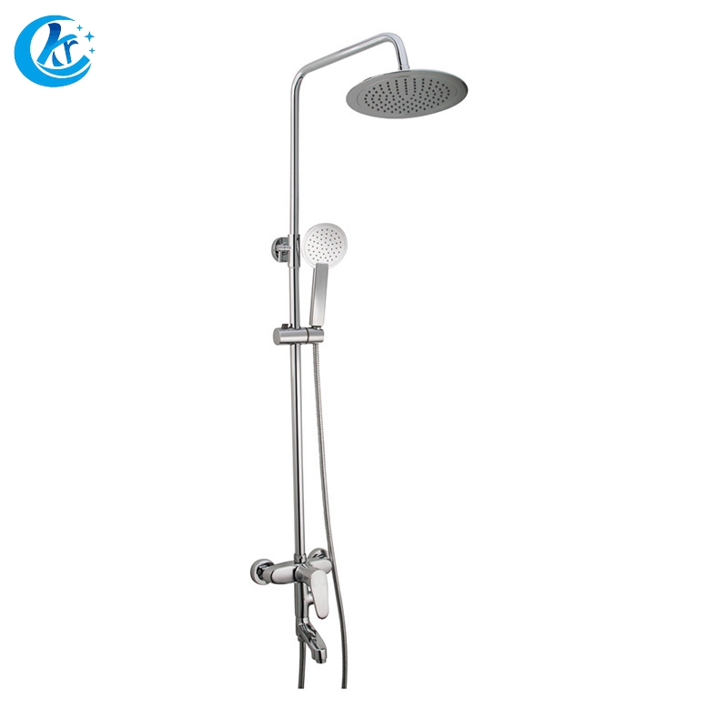 Shower set with flat round nozzle (2)